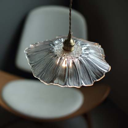 Verona Vintage Flower Glass Pendant Light