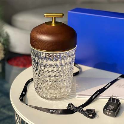 Verona Folia Crystal Portable Table Lamp