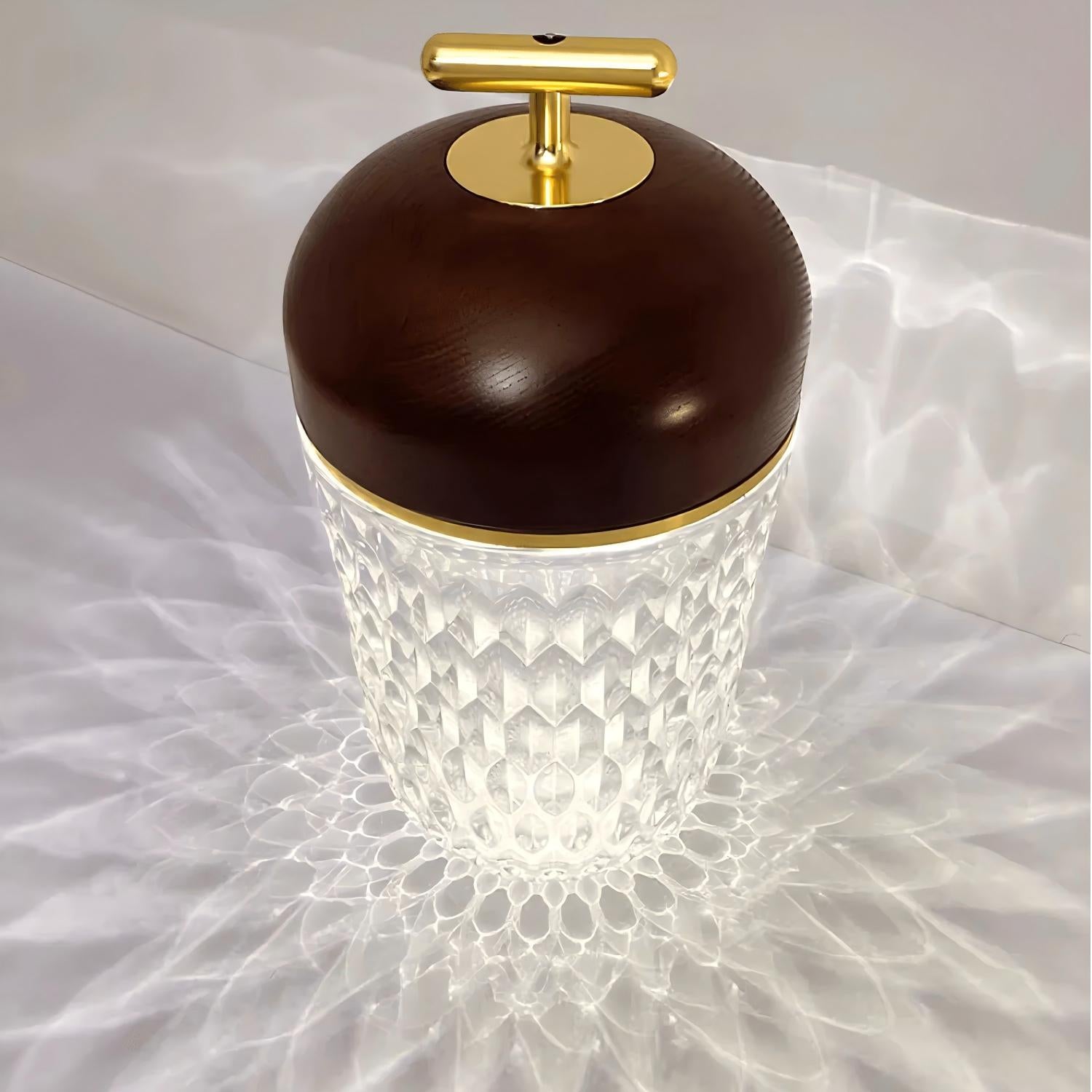 Verona Folia Crystal Portable Table Lamp