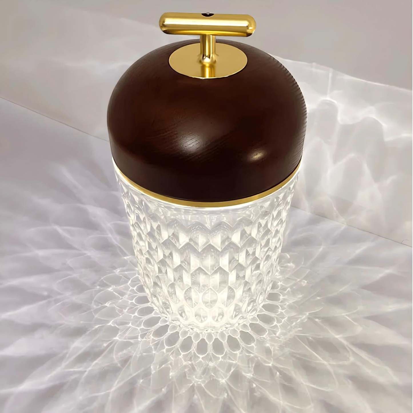 Verona Folia Crystal Portable Table Lamp