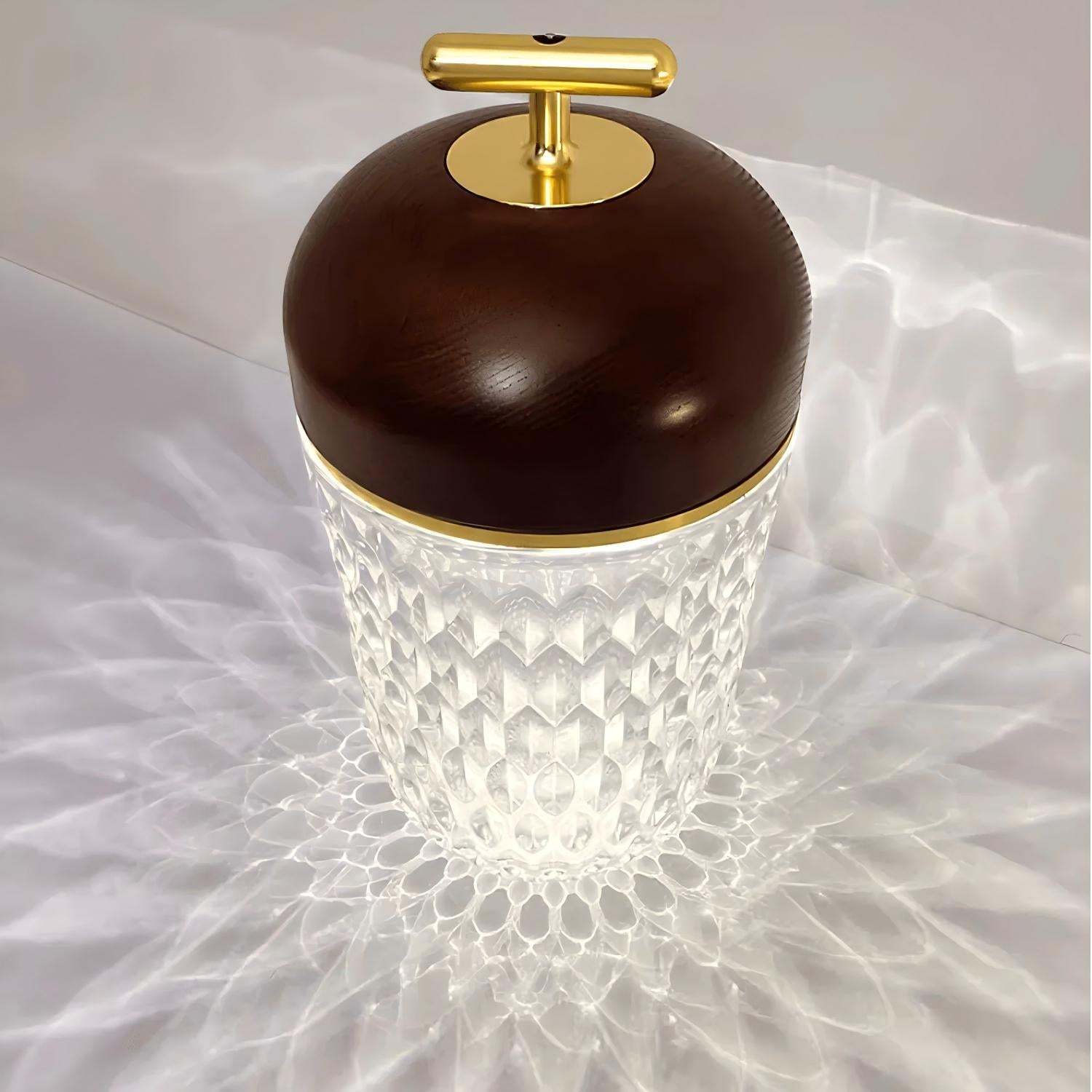 Verona Folia Crystal Portable Table Lamp