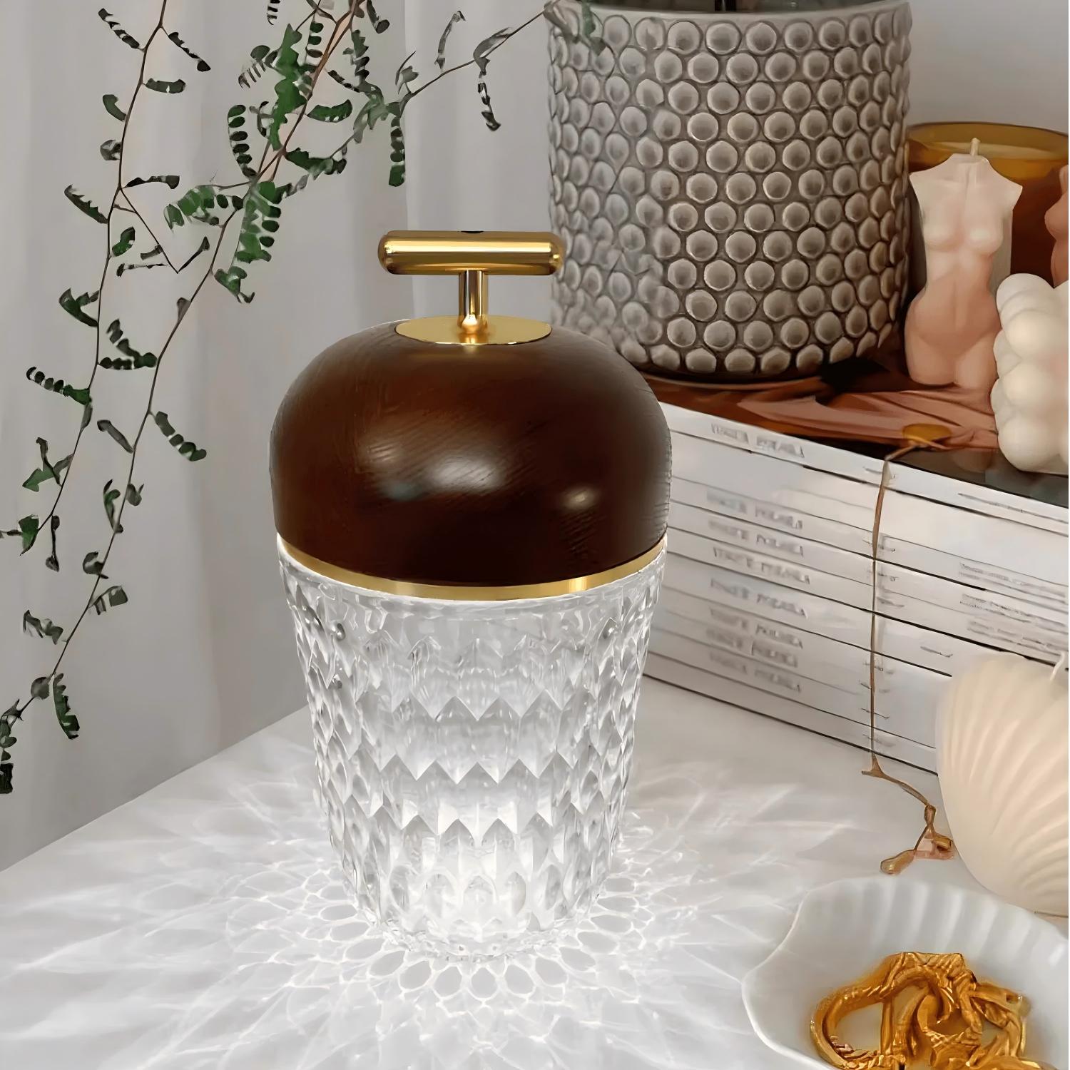 Verona Folia Crystal Portable Table Lamp