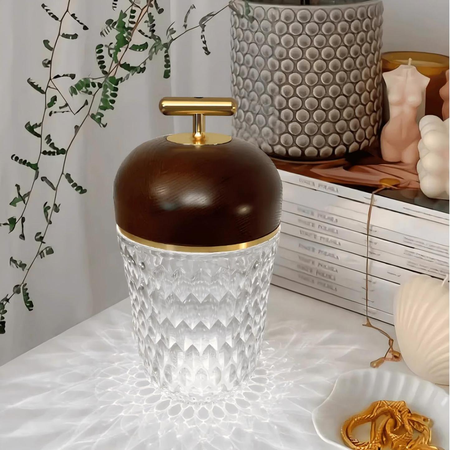 Verona Folia Crystal Portable Table Lamp