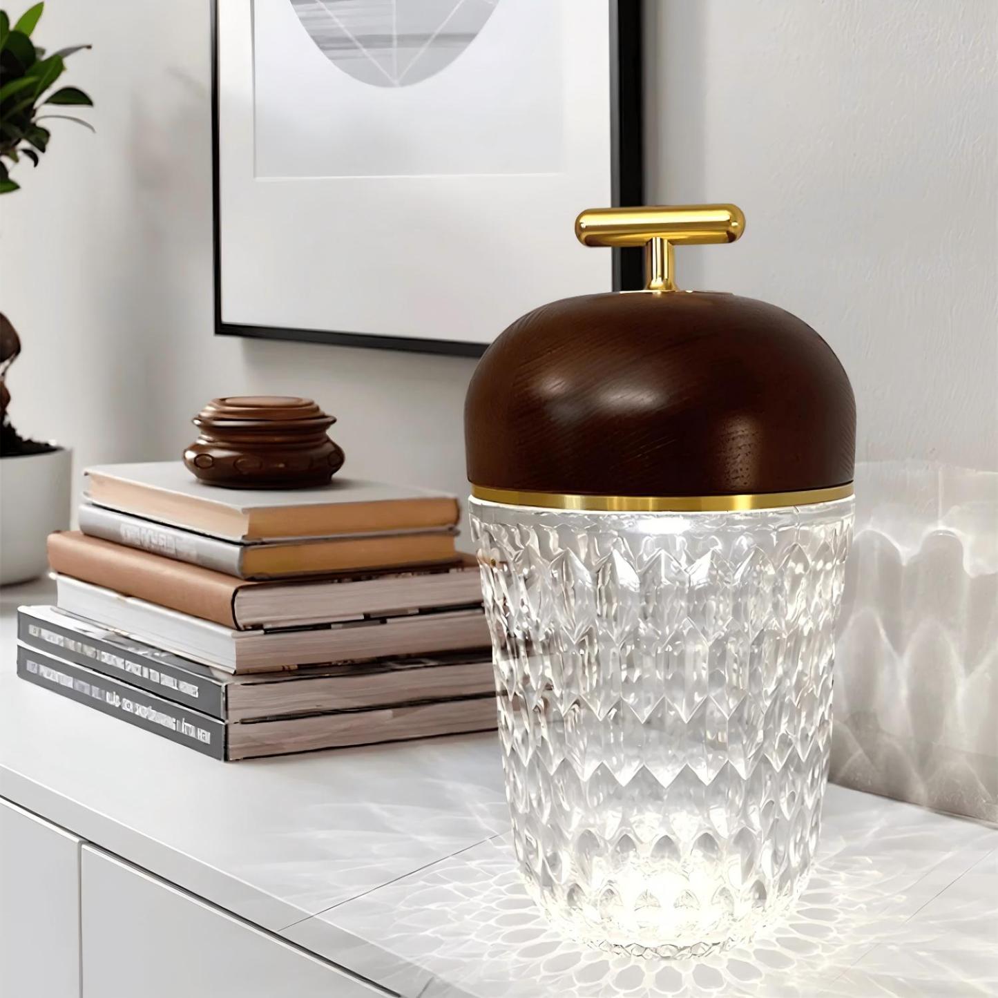 Verona Folia Crystal Portable Table Lamp