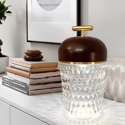 Verona Folia Crystal Portable Table Lamp