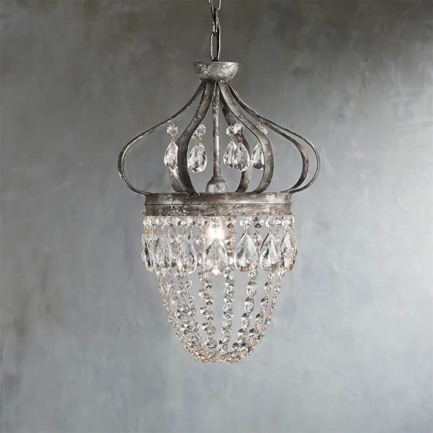 Marilyn Nordic Crystal Metal Silver Gold Pendant Light Dining Room Bedroom