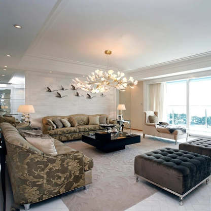 Muse Gingko Leaf Design N Chandelier