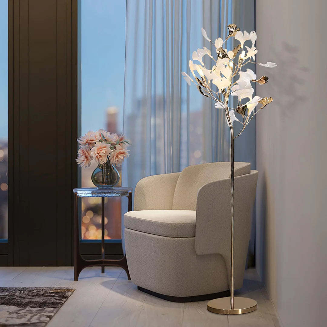 Muse Gingko Leaf Shadow Floor Lamp