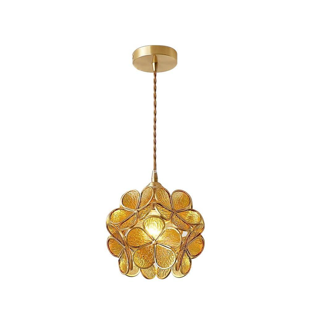 Alessio Vintage Flower Glass Pendant Light Shades Living Room Bedroom