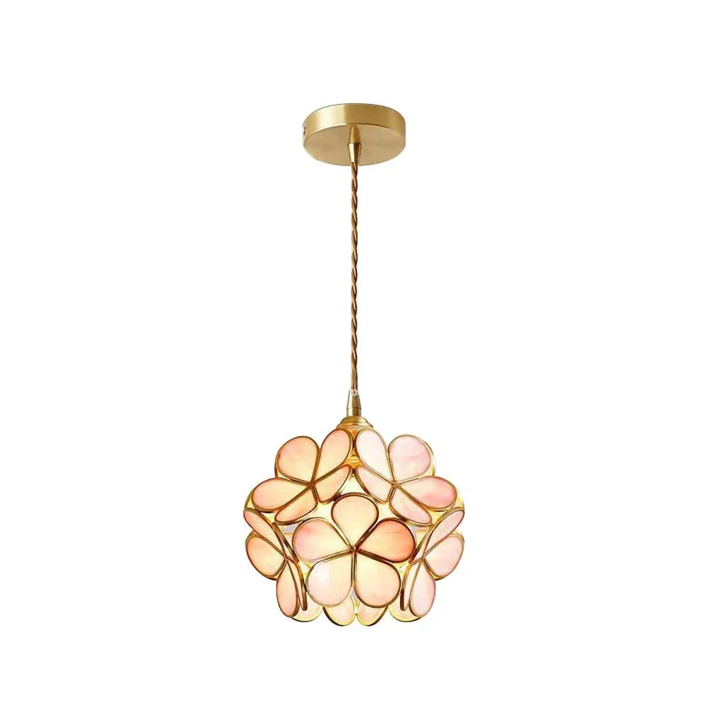 Alessio Vintage Flower Glass Pendant Light Shades Living Room Bedroom