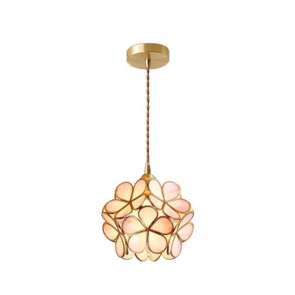 Alessio Vintage Flower Glass Pendant Light Shades Living Room Bedroom