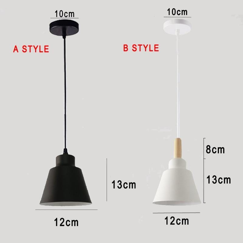 Nordic Modern Aluminum / Wood Pendant Lights - Lumiano