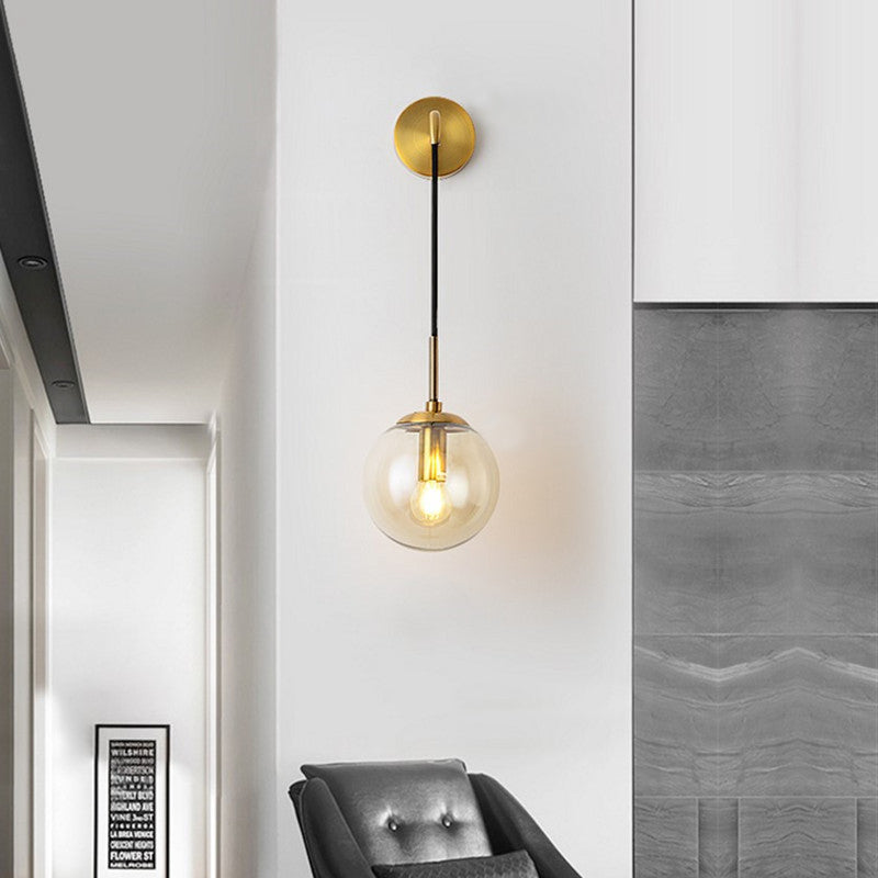 Nordic Modern Glass Ball Wall Lamps