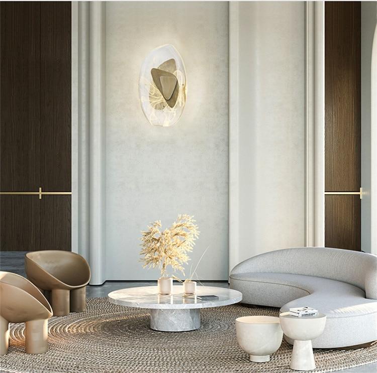 Nordic crystal led wall lamp elegant wall sconce
