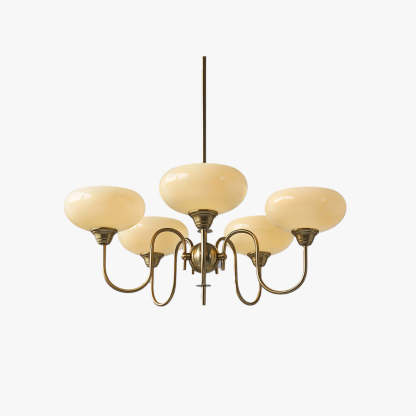 Nielsen Vintage LED Métal Verre Lustre Salon