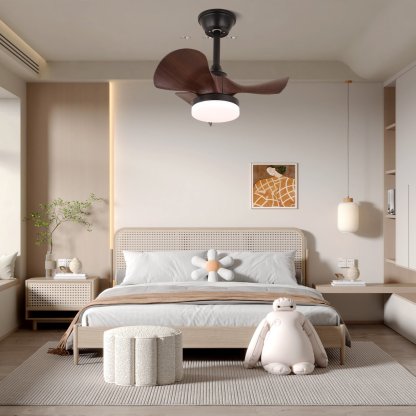 Plafonnier Ventilateur Neriah Moderne en Bois - Neutralighting