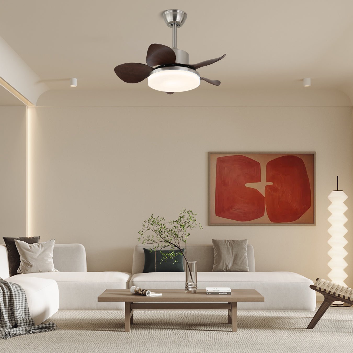Plafonnier Ventilateur Kaelen en Bois - Neutralighting