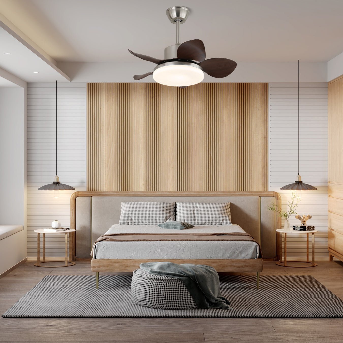 Plafonnier Ventilateur Kaelen en Bois - Neutralighting