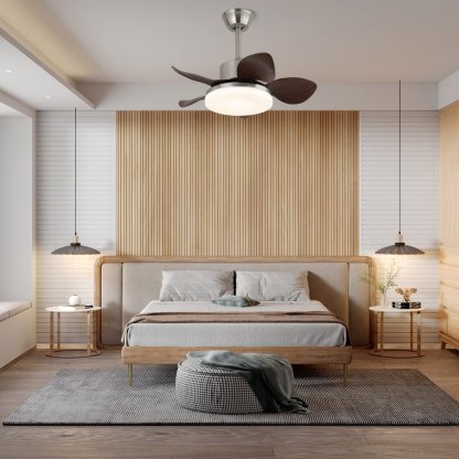 Plafonnier Ventilateur Kaelen en Bois - Neutralighting