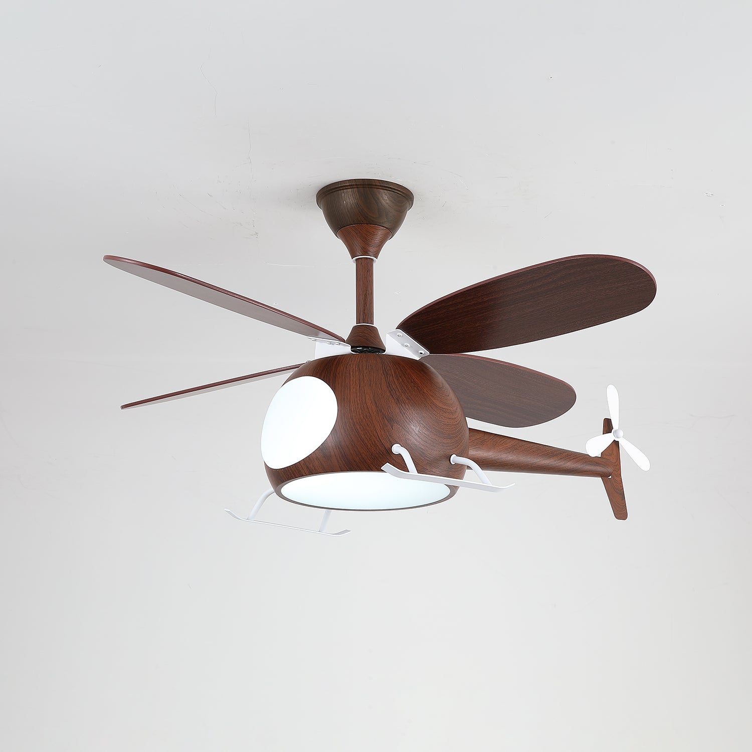 Ventilateur de plafond et luminaire Aviara Bois Moderne pour chambre d'enfant - Neutralighting