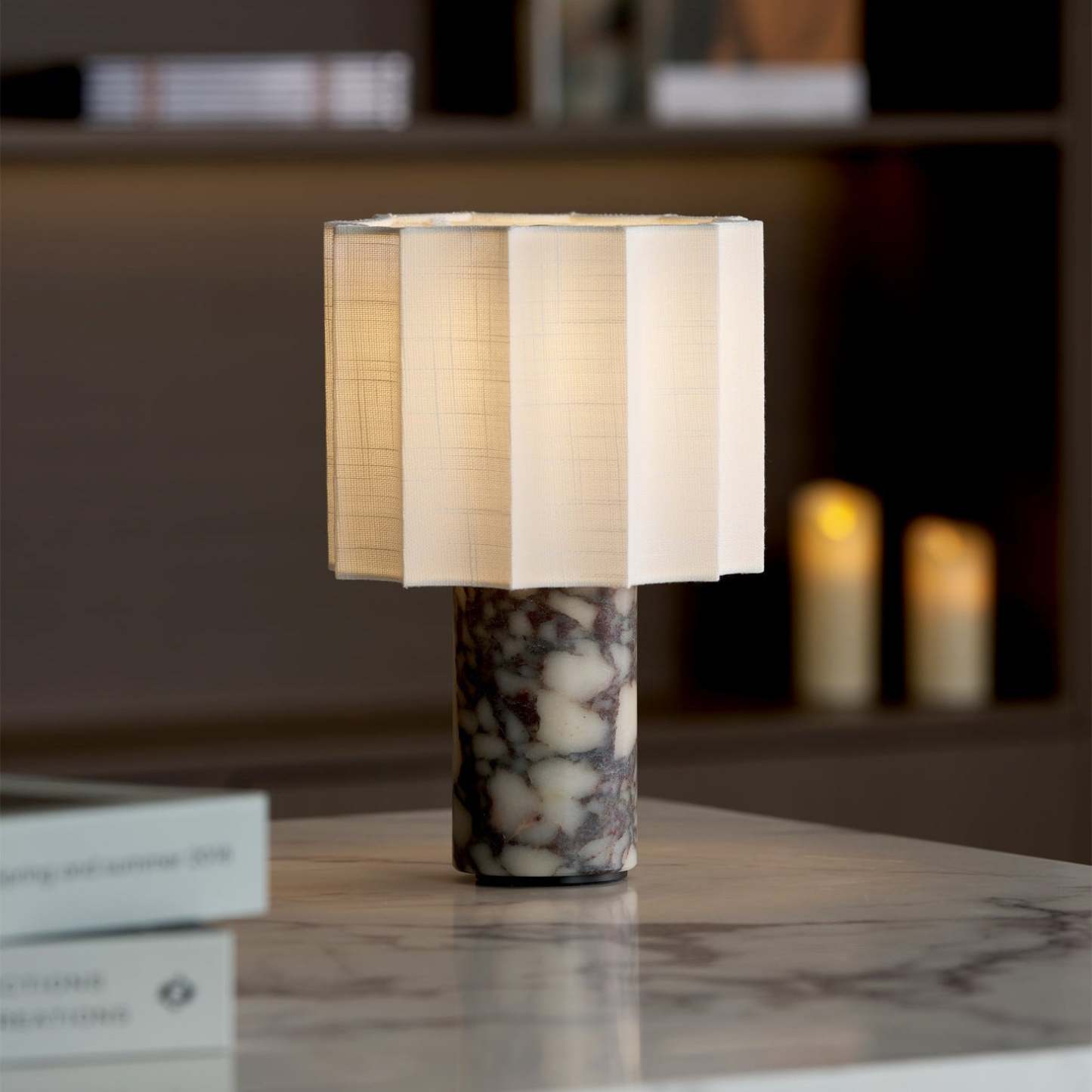 Kane Sculptural Marble Table Lamp