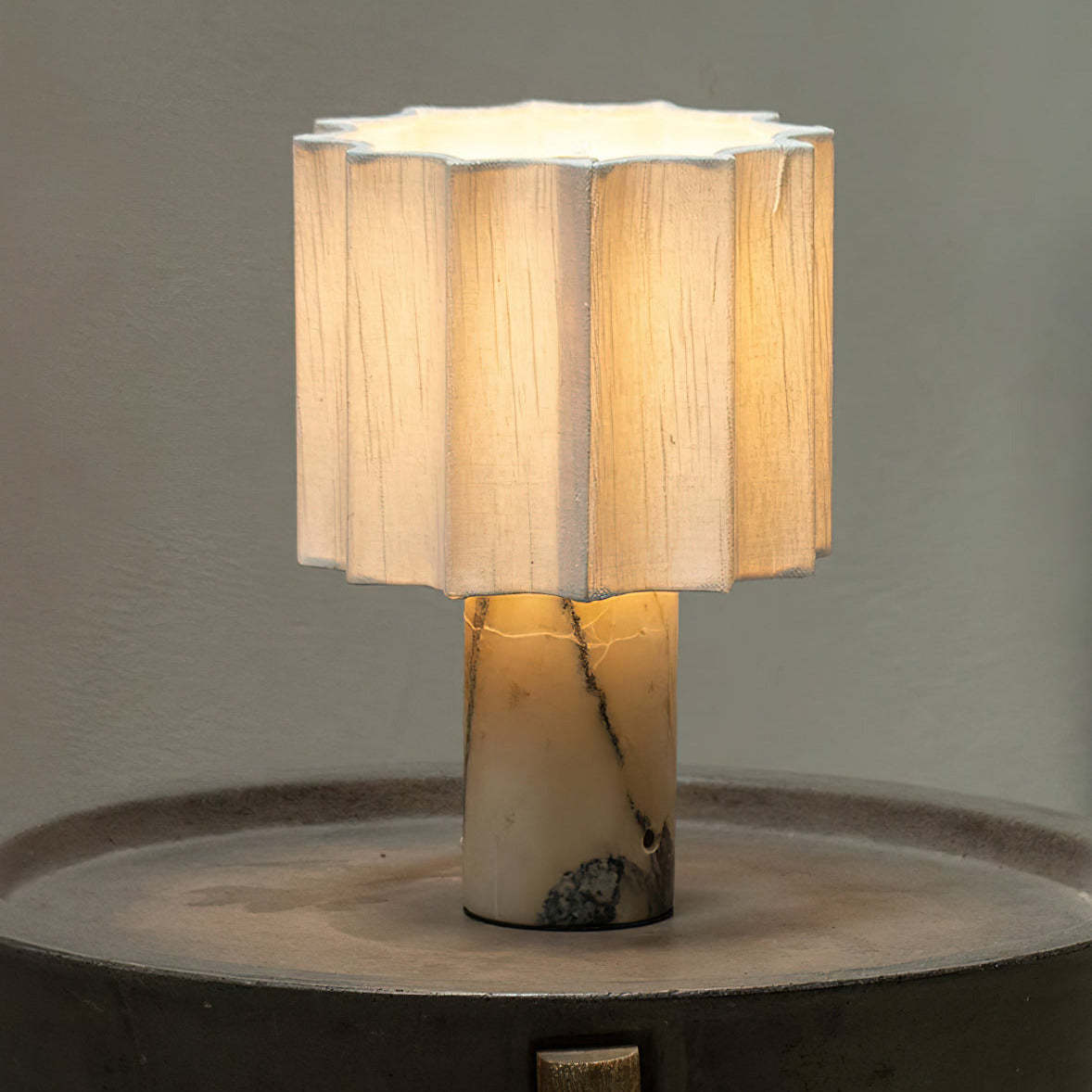 Marble Fabric Table Lamp Elegant for Living | Artelux Atelier