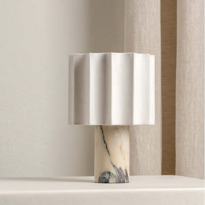 Kane Sculptural Marble Table Lamp