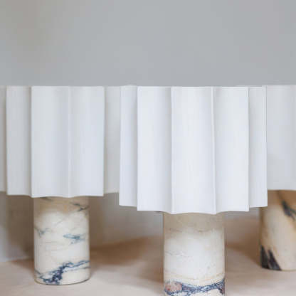 Kane Sculptural Marble Table Lamp