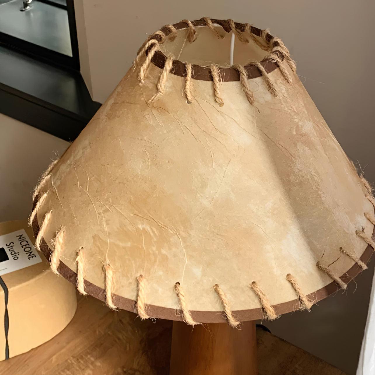 Drift Wood Table Lamp Walnut Beige