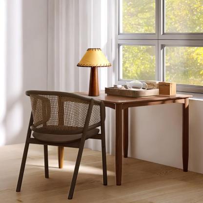 Drift Wood Table Lamp Walnut Beige