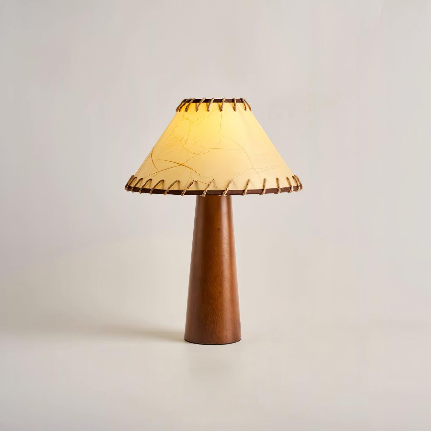 Drift Wood Table Lamp Walnut Beige