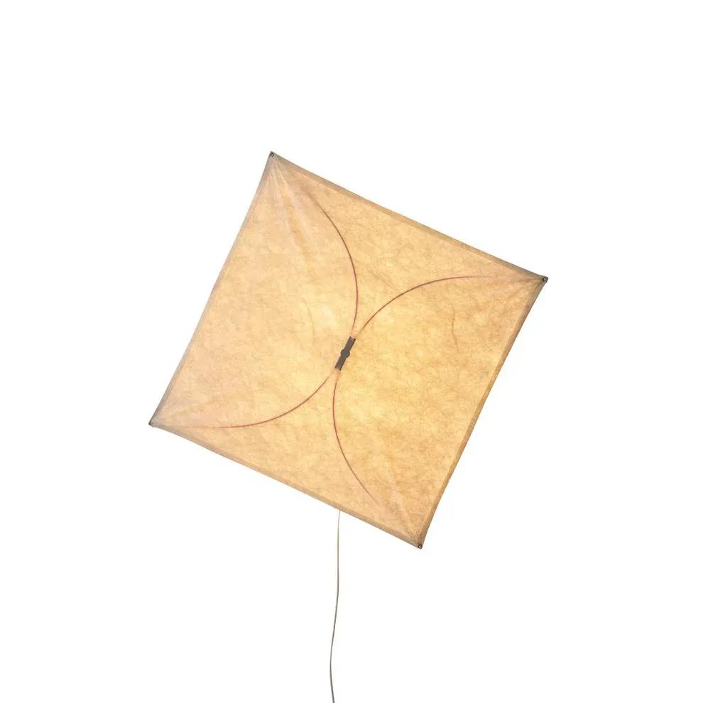Ozawa Naturel Papier Métal Blanc Applique murale Salle à Manger Chambre