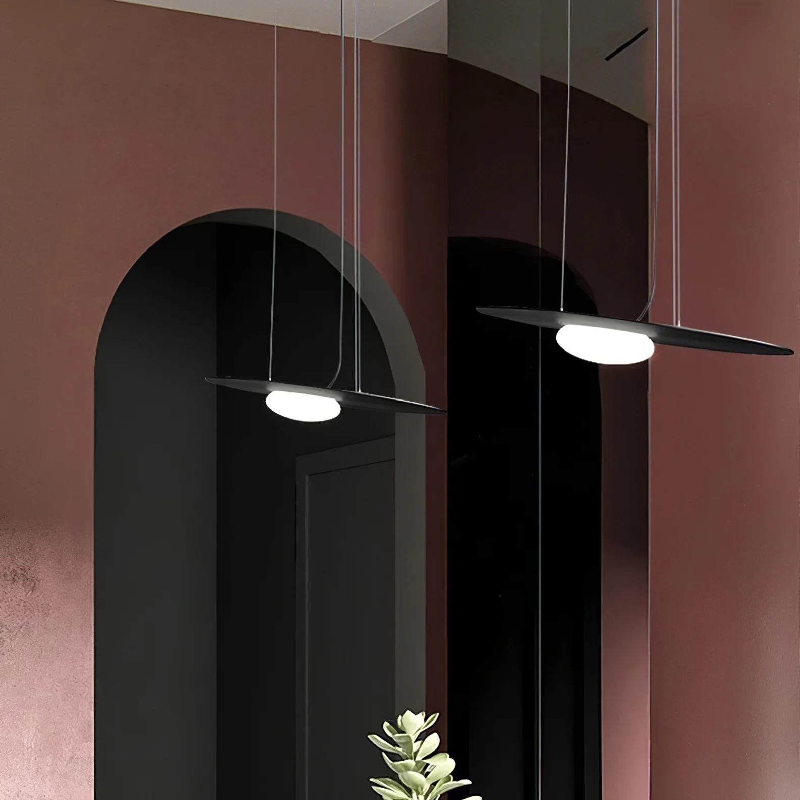 Hailie Moderne Rond Métal Acrylique Suspension Chambre Salle à Manger