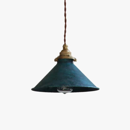 Alessio Vintage Rustique LED Suspension Métal Bleu Cuisine Balcon