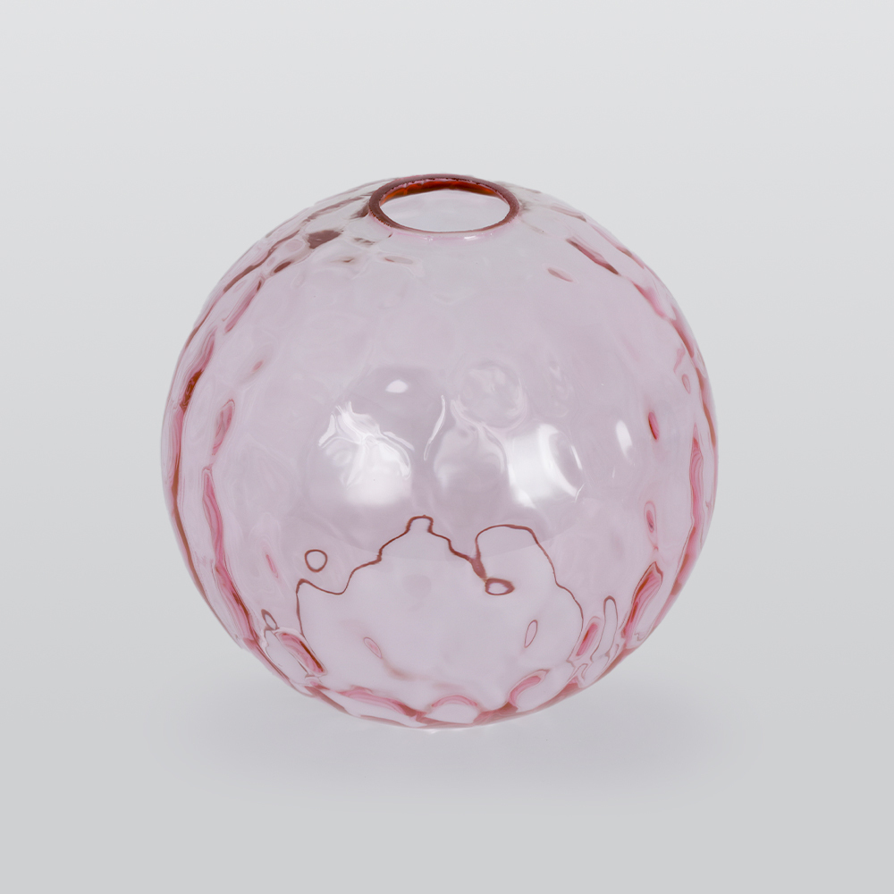 Hailie Suspension Boule Ondulation Nortique Métal/Verre Vert/Gris Salon