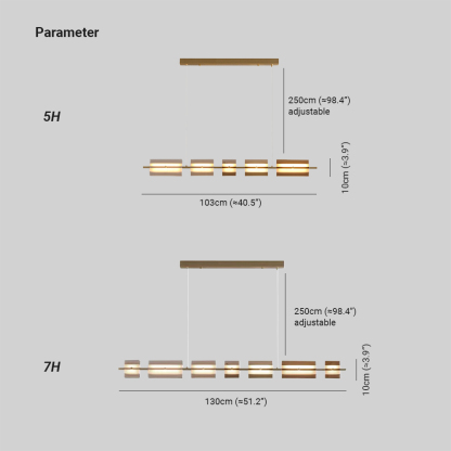 Evette épuré et élégant Suspension Rectangulaire Moderne Noir Métal Salle à manger