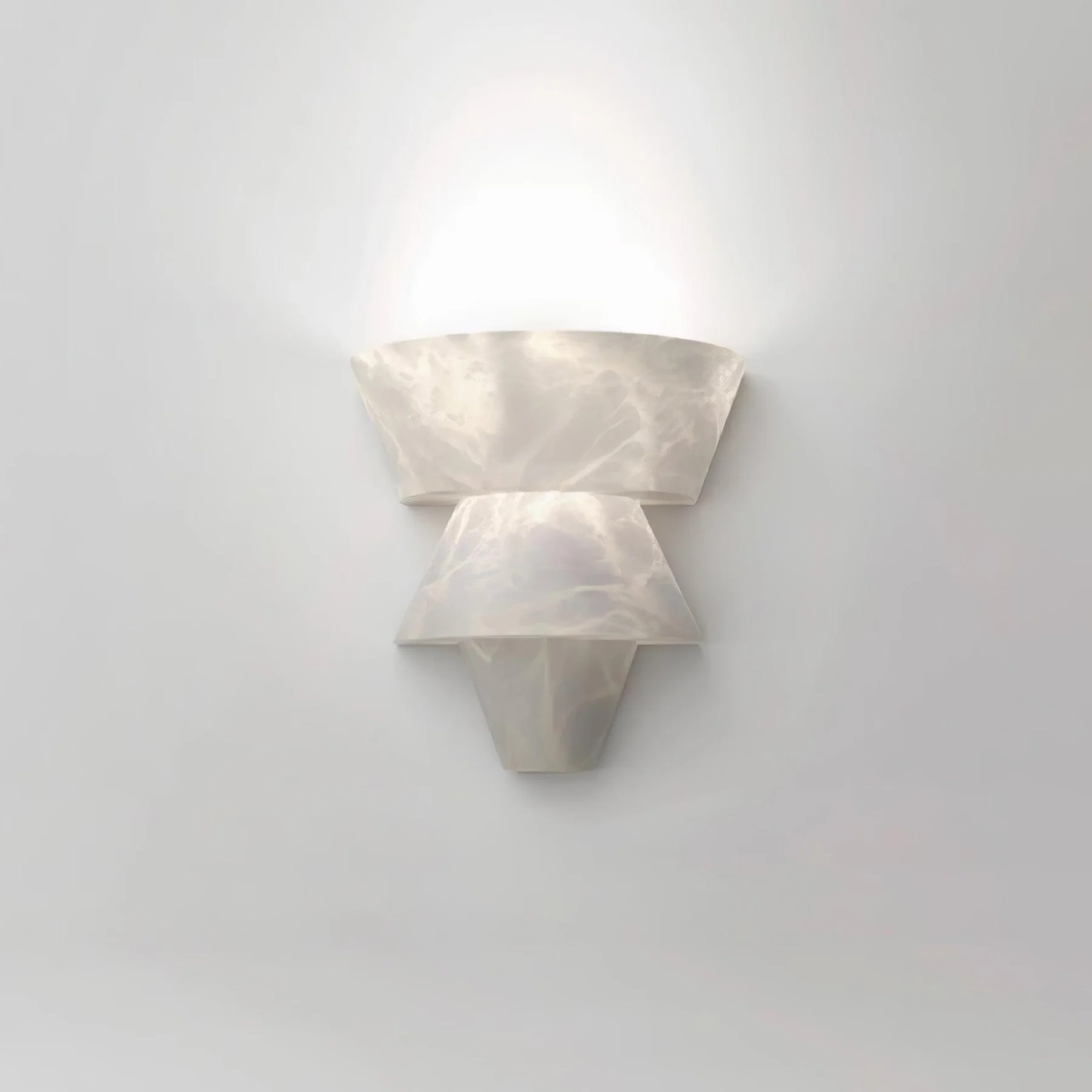 Ozawa Nordic White Metal Resin Wall Lamp Dining Room Bedroom