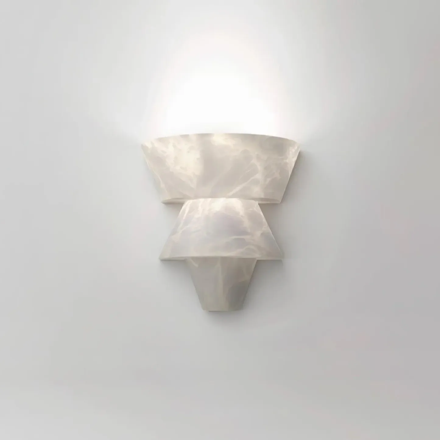 Ozawa Nordic White Metal Resin Wall Lamp Dining Room Bedroom