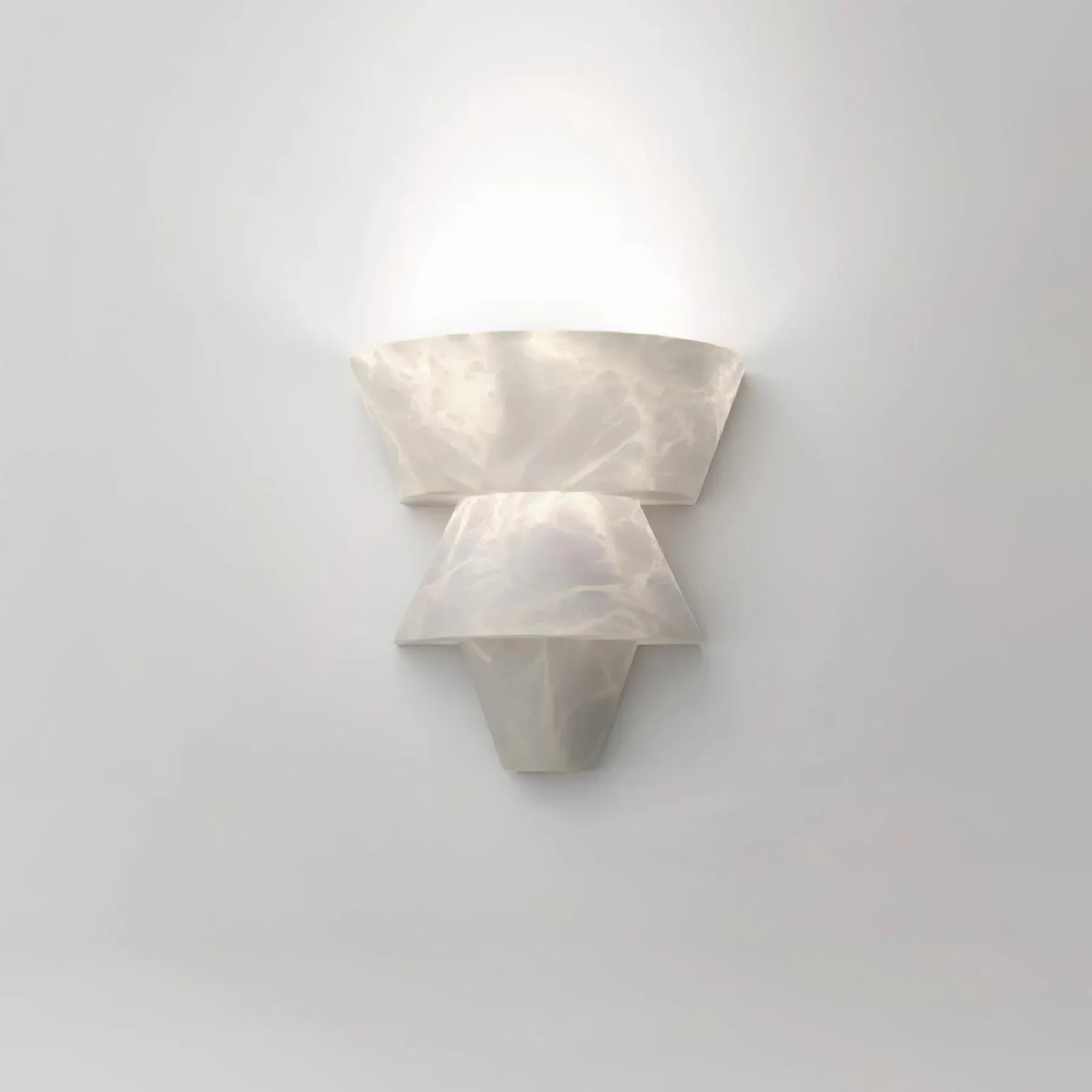 Ozawa Nordic White Metal Resin Wall Lamp Dining Room Bedroom