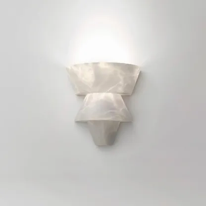 Ozawa Nordic White Metal Resin Wall Lamp Dining Room Bedroom
