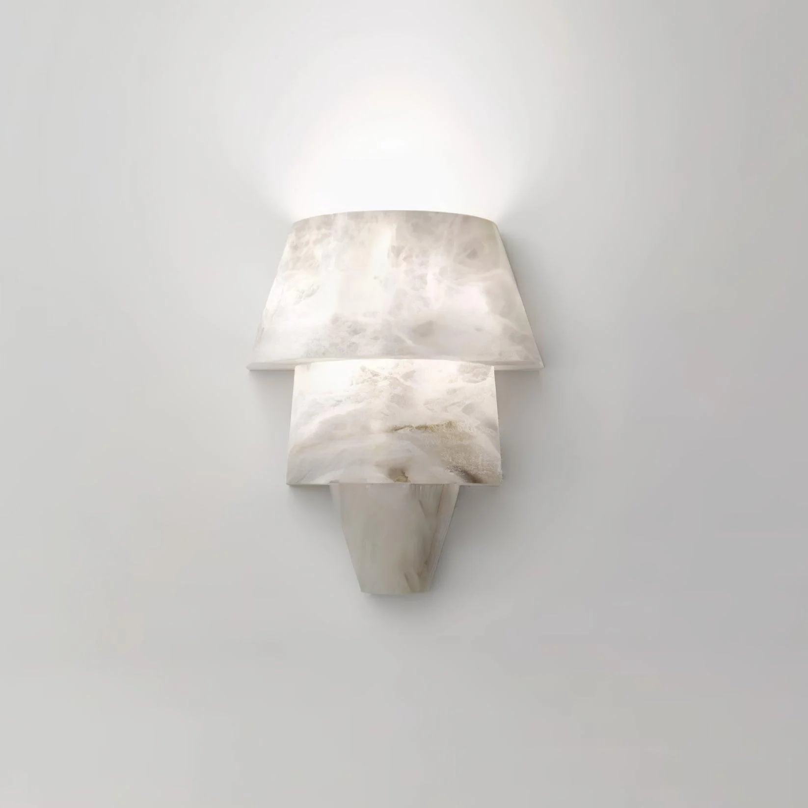 Ozawa Nordic White Metal Resin Wall Lamp Dining Room Bedroom