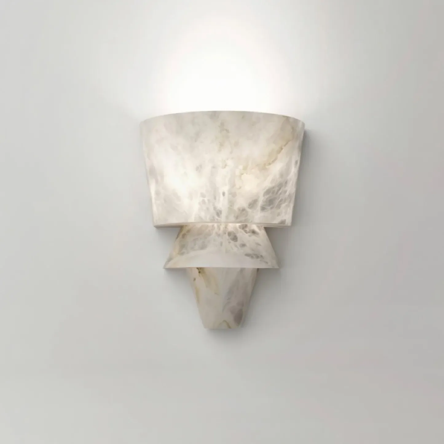 Ozawa Nordic White Metal Resin Wall Lamp Dining Room Bedroom