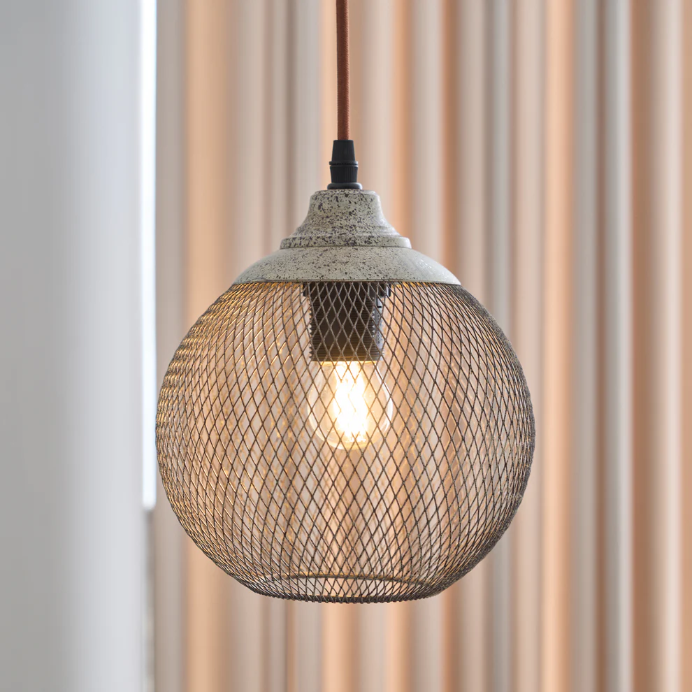 Hailie Moderne Métal Rouille Couleur Suspension Salle à Manger Chambre