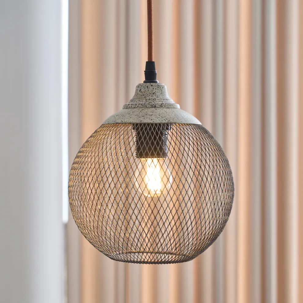 Hailie Moderne Métal Rouille Couleur Suspension Salle à Manger Chambre