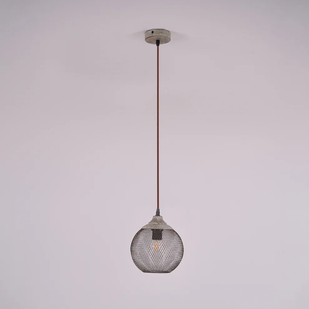 Hailie Moderne Métal Rouille Couleur Suspension Salle à Manger Chambre