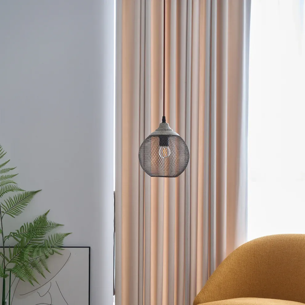 Hailie Moderne Métal Rouille Couleur Suspension Salle à Manger Chambre