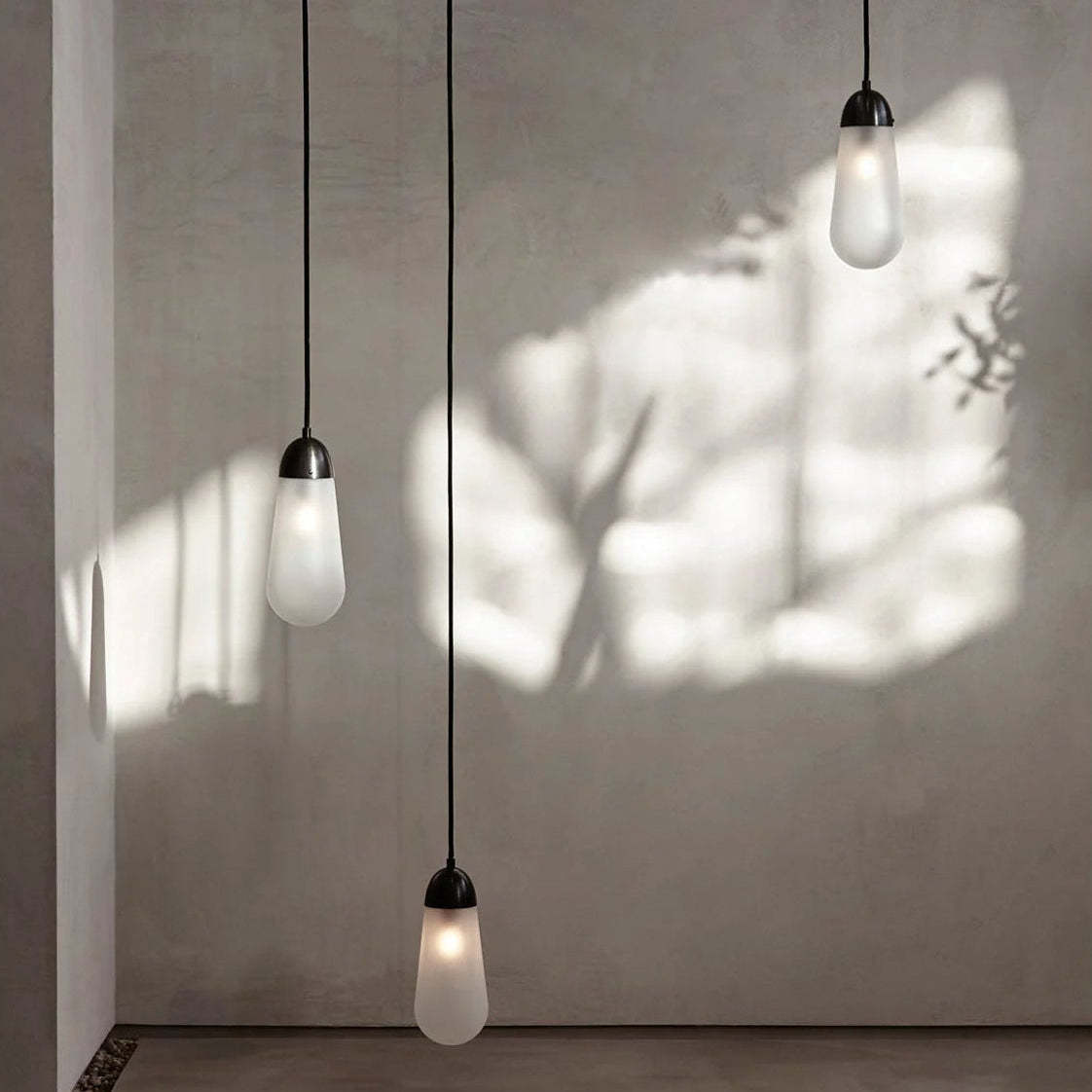 Verona Brass Frosted Glass Pendant Lamp