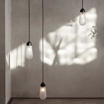 Verona Brass Frosted Glass Pendant Lamp