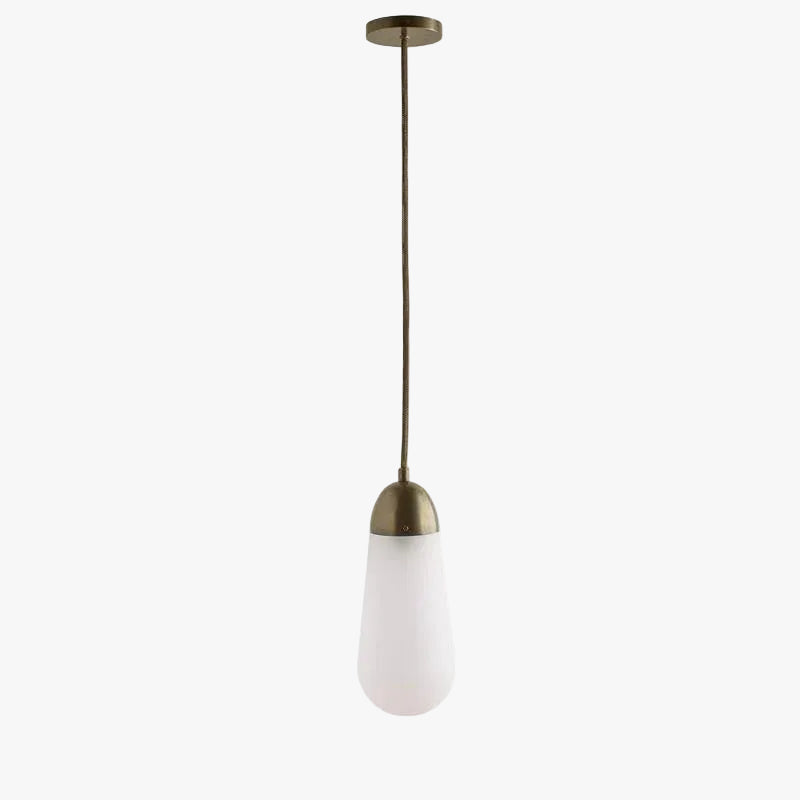 Verona Brass Frosted Glass Pendant Lamp