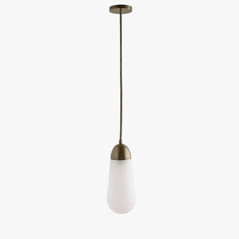 Verona Brass Frosted Glass Pendant Lamp